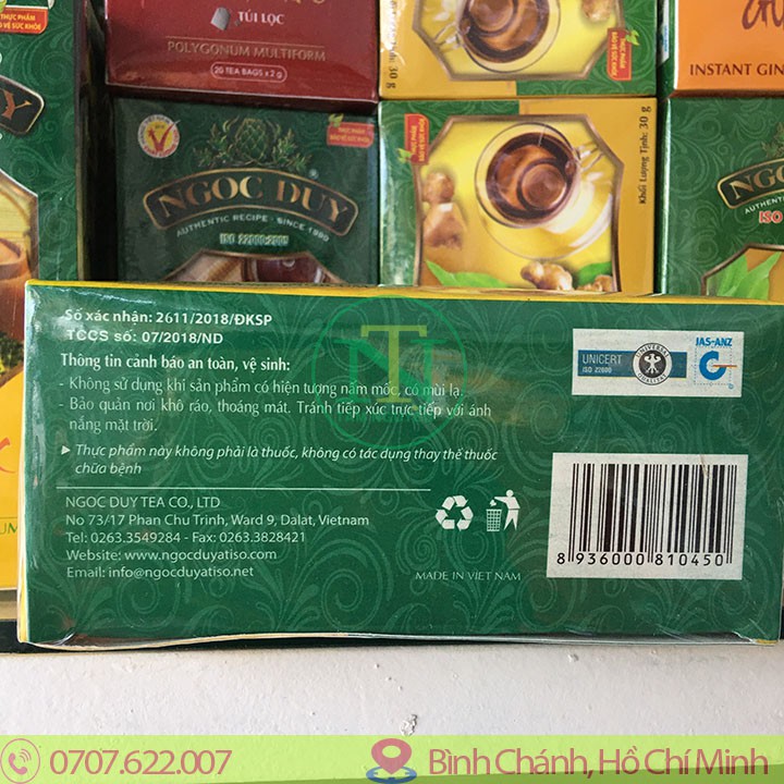 Trà hoa cúc Đà Lạt Ngọc Duy 20 túi lọc