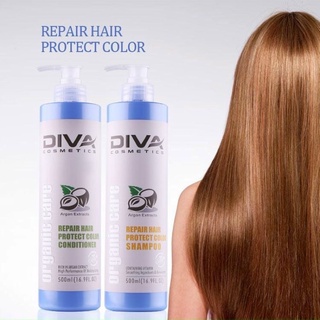 XẢ KHO CẶP DẦU GỘI DẦU XẢ GIỮ MÀU - PHỤC HỒI HƯ TỔN - MÙI MACA DIVA 750ML