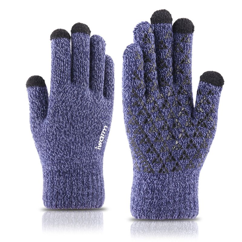Găng Tay Trượt Tuyết Mùa Đông Hai Lớp Lót Nhiệt Cảm Ứng Cho Nam Nữ