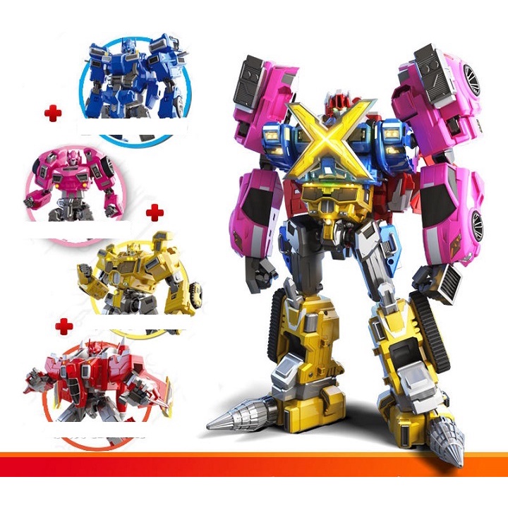 ROBOT LẮP RÁP BIỆT ĐỘI SIÊU NHÂN NHÍ PHIÊN BẢN BIẾN HÌNH XE