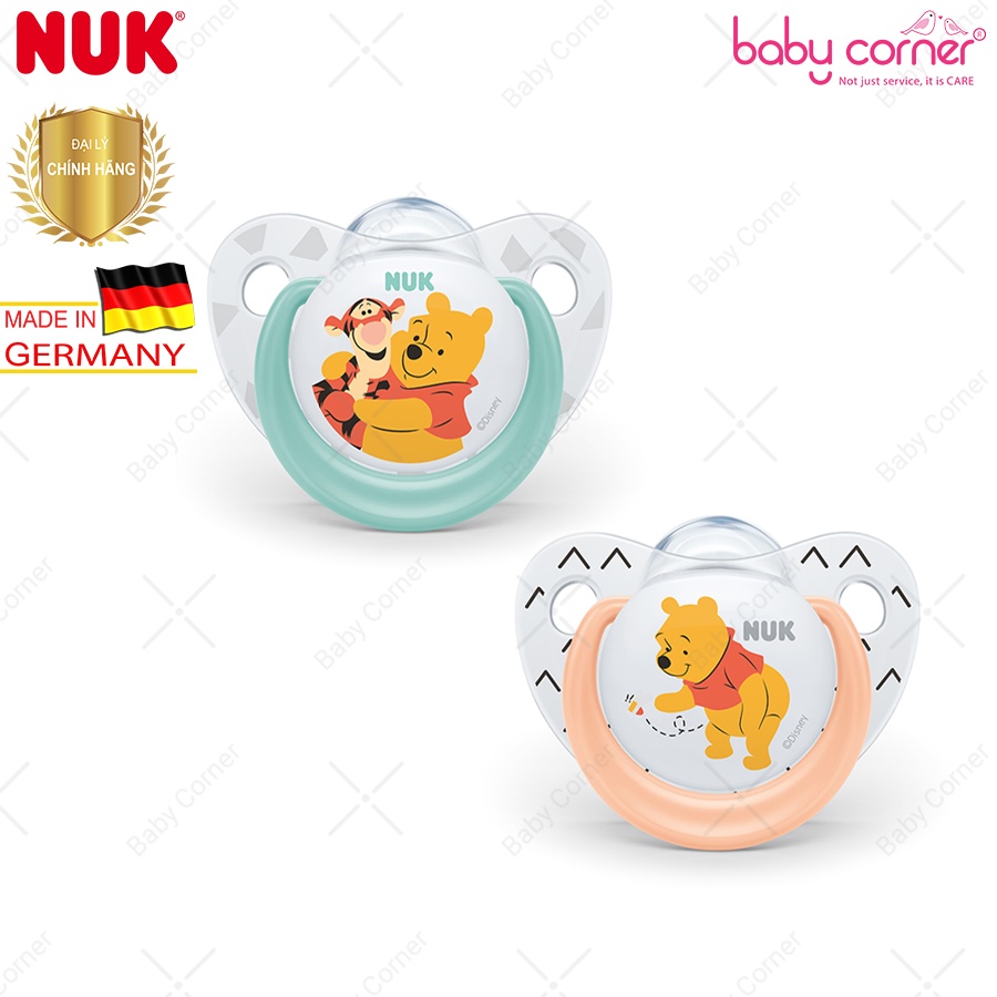 Bộ 2 Ty Ngậm NUK Sleeptime Silicone Disney Cho Bé 0 - 6 Tháng