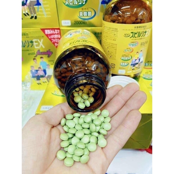 Tảo vàng Spirulina EX Nhật Bản 2000v