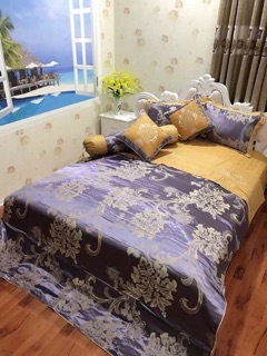 Bộ. Chăn ga gối gấm cao cấp