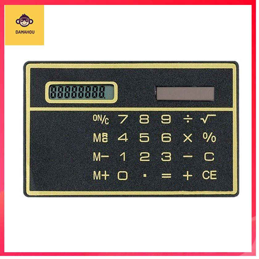 Máy tính mini siêu mỏng điện tử năng lượng mặt trời loại thẻ di động màn hình cảm ứng sinh viên món quà nhỏ món quà sáng tạo dễ thương | BigBuy360 - bigbuy360.vn