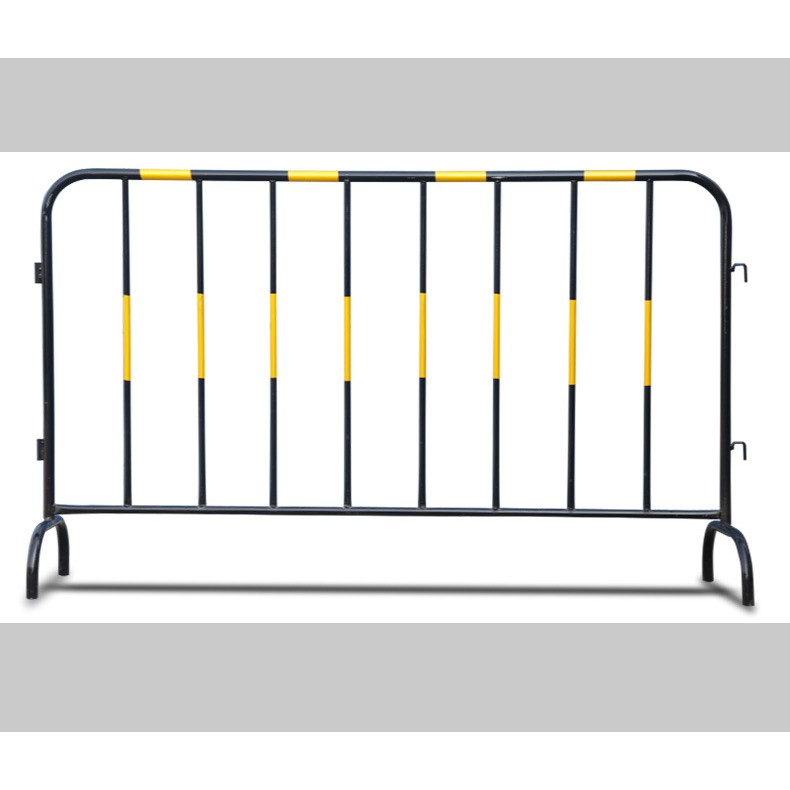 Hàng rào di động thép không gỉ 1mx1,5m màu vàng đen