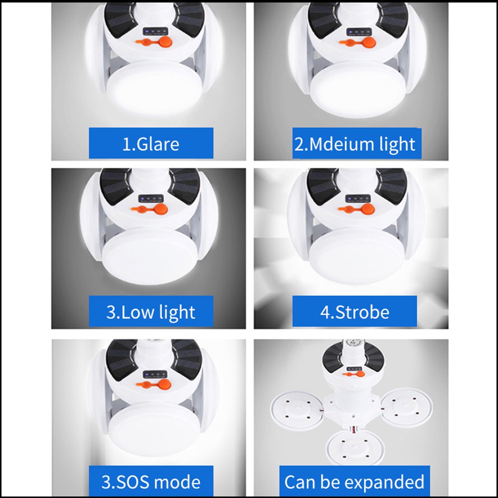 Đèn led Năng Lượng Mặt Trời 500W Kèm Sạc USB Tiện Dụng