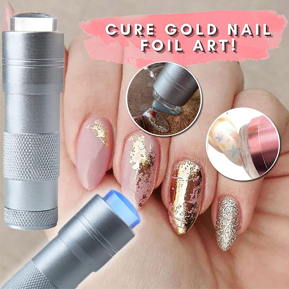 SOFTNESS Máy Hong Khô Móng Tay Bằng Silicone Đầu Phẳng UV Mini