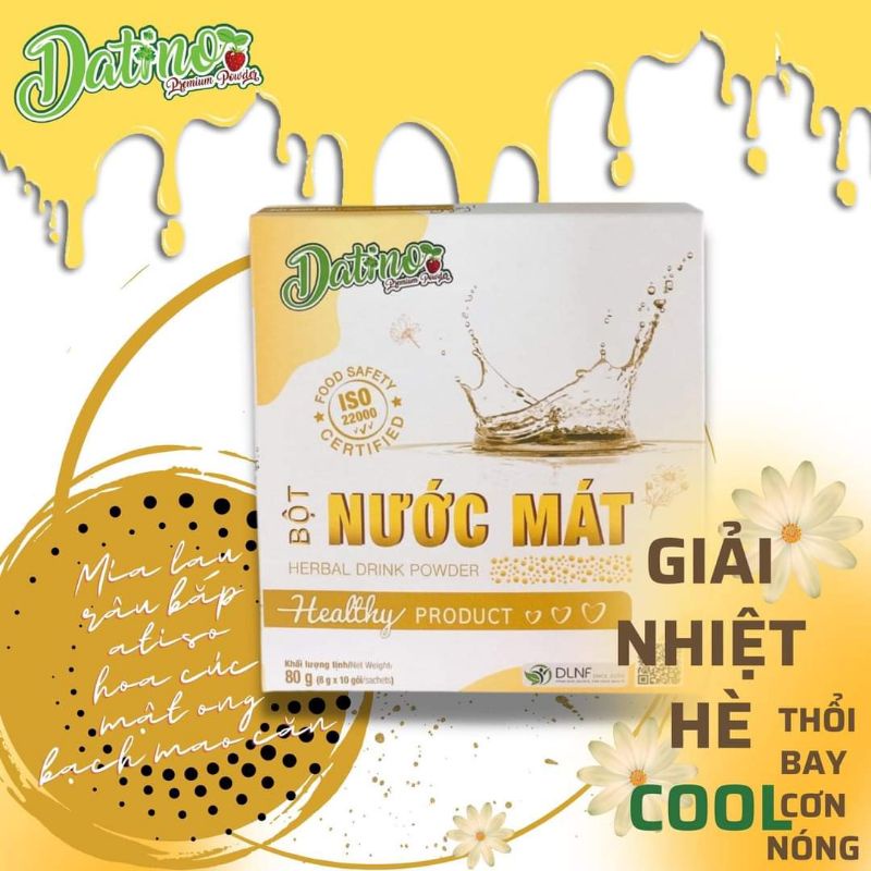 Bột Nước Mát Datino - Không Đường, Không Chất Bảo Quản.