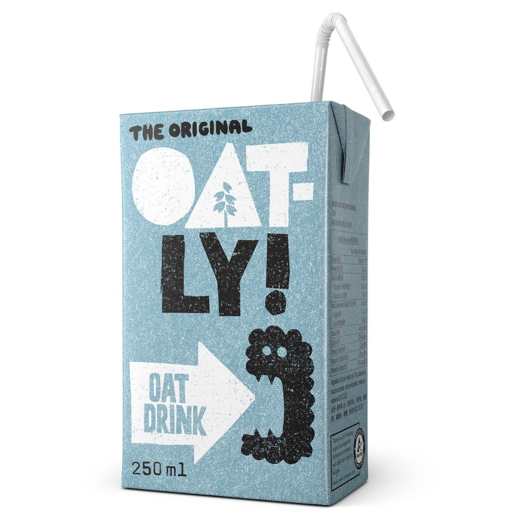 Thùng 18 hộp sữa yến mạch nguyên chất Oatly Original (18 x 250ml)