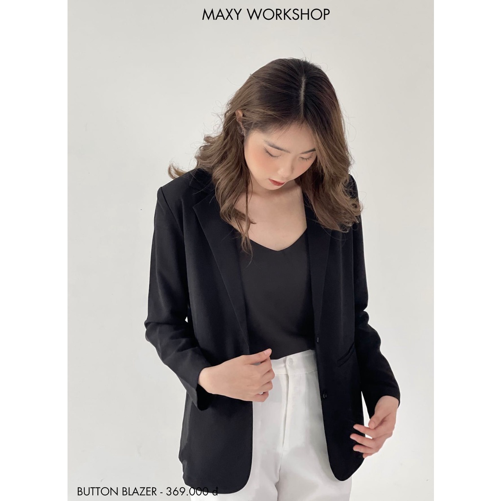 Áo khoác nữ công sở button blazer Maxy Workshop | BigBuy360 - bigbuy360.vn