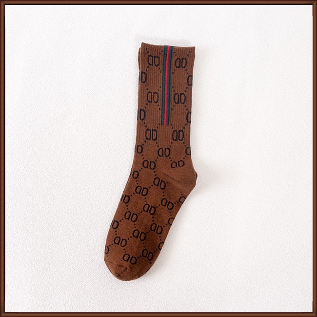 1 Đôi Vớ Cotton Thấm Hút Mồ Hôi Thoáng Khí In Chữ Thời Trang Cho Nữ