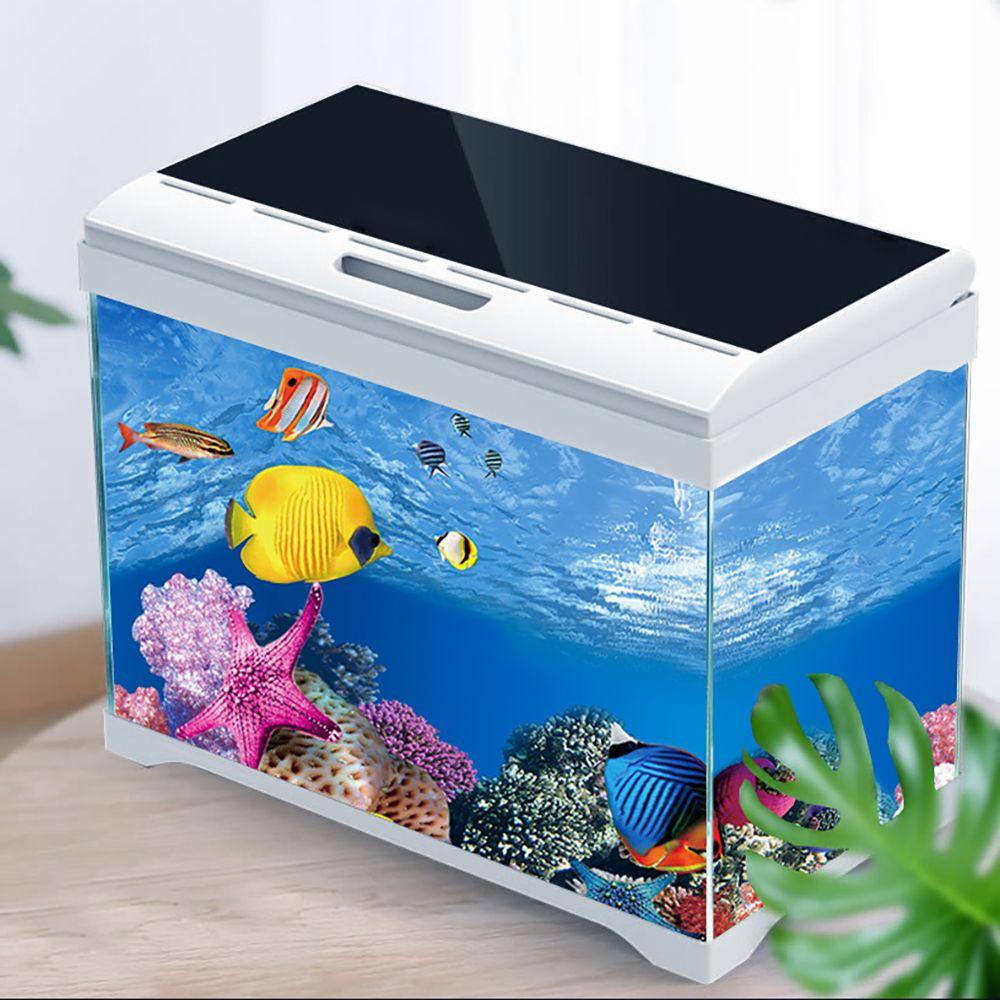 1 Miếng Dán Trang Trí Bể Cá 3D Màu Sắc Tươi Sáng