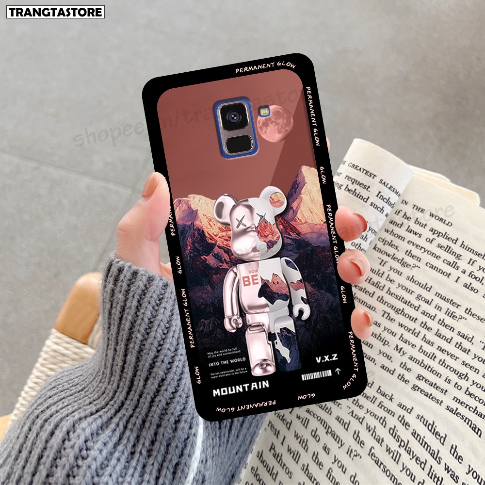 Ốp lưng Samsung A6 2018 / A6 Plus in hình gấu Bearbrick,Mountain,xanh,đen,đỏ giá rẻ