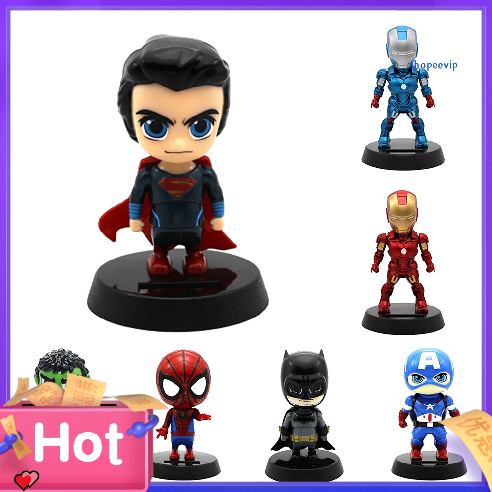 Đồ trang trí siêu anh hùng Avengers lắc đầu trang trí xe hơi
