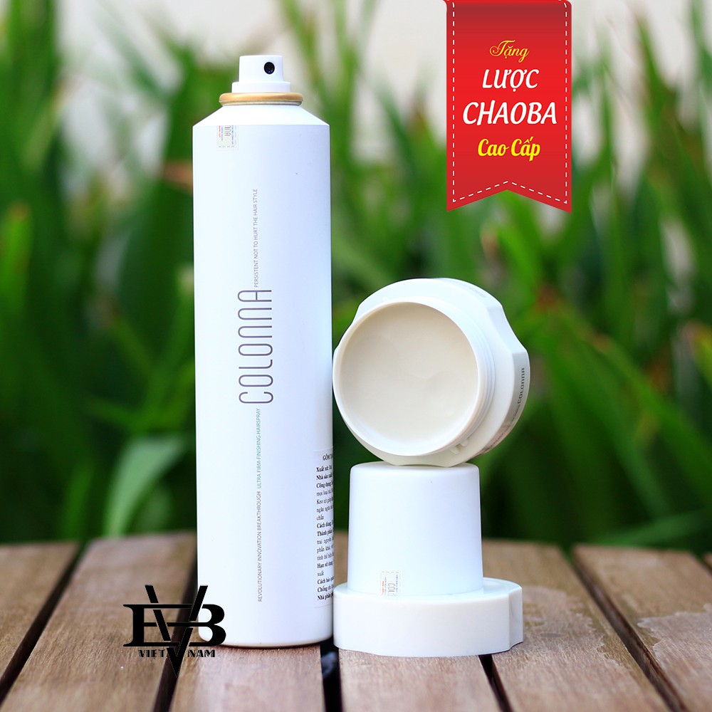 [CHÍNH HÃNG - BYVILAIN SHOP TPHCM] Combo Gôm xịt tóc Colonna 300ml + Sáp vuốt tóc Colonna 80g + Tặng lược tạo kiểu