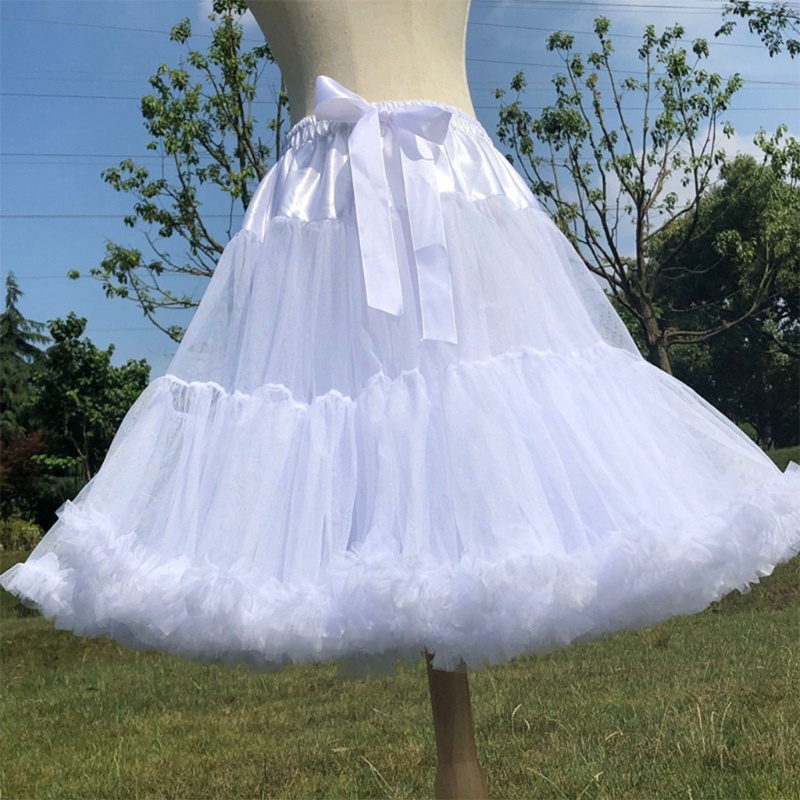 Youyo Chân Váy Xòe Tutu Múa Ba Lê Eo Thun Phối Ruy Băng Kiểu Lolita Cho Nữ