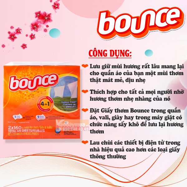 Giấy Thơm Quần Áo Kirkland &amp; Bounce