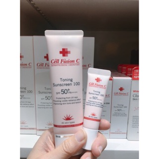 Kem Chống Nắng Cell Fusion C Toning Suncreen 100 SPF 50+ Màu Hồng