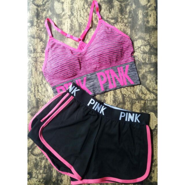 ♥️ Quần Tập ♥️Quần Đùi Pink 2 lớp Xịn( Đồ Tập Gym)