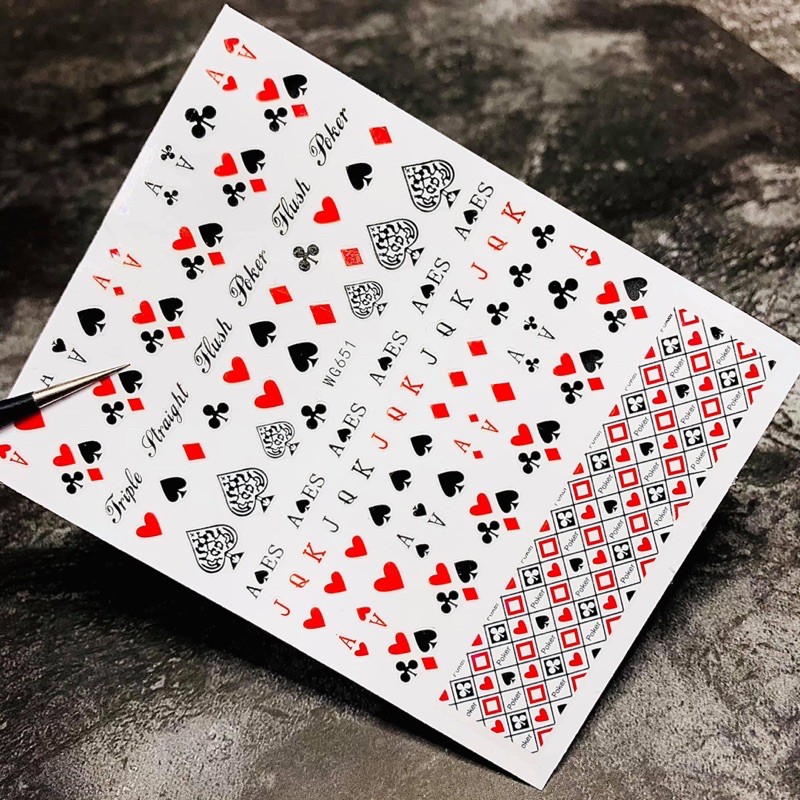 Hình dán trang trí móng tay. stichs trang trí móng. stichs nail