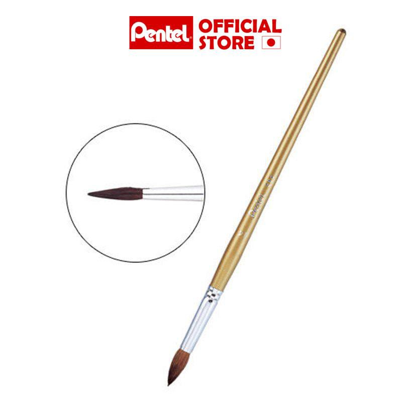 Cọ Vẽ Màu Nước Pentel ZBS1-0/4/6/8/10/12/15/16/18/20 | Cọ Lông Đầu Tròn | Mềm Mượt Đầu Cọ Nhỏ | Vẽ Màu Nước Thư Pháp