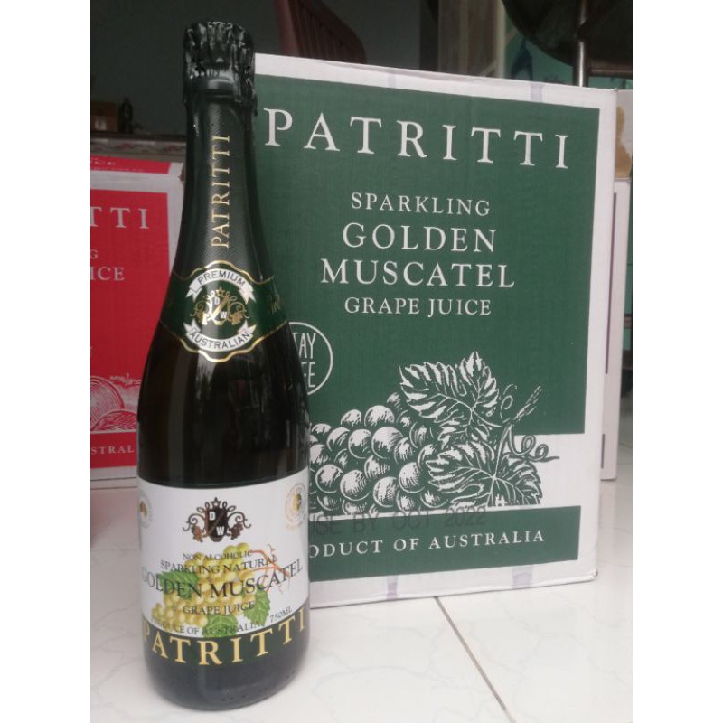 Nước ép nho Patritti Sparkling Grape Juice - Úc chai 750ml