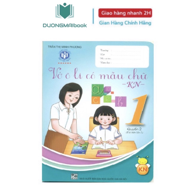 Sách - Vở ô li có mẫu chữ lớp 1 - Kết nối tri thức - kèm bọc sách