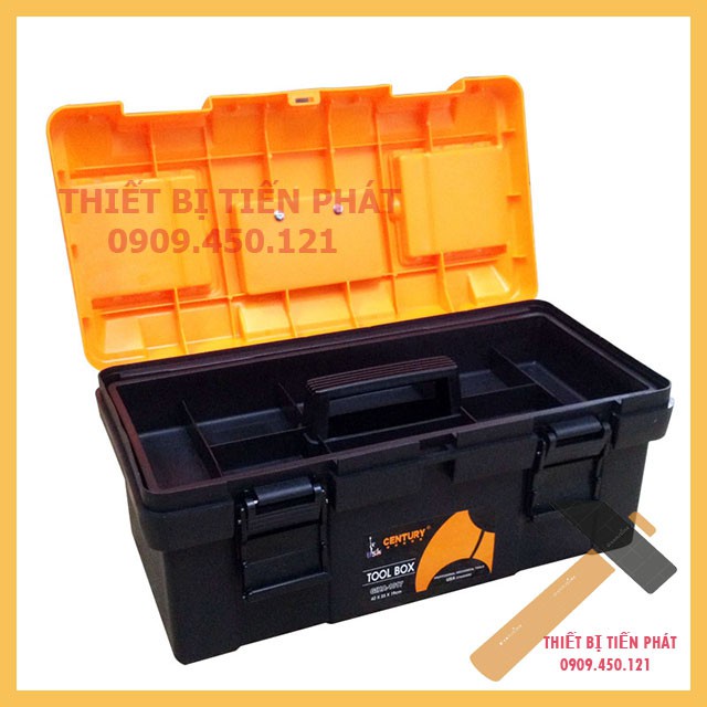 Thùng Đựng Đồ Nghề Hãng CENTURY, Gồm 2 Tầng Đủ Size: Lớn, Nhỏ, Trung, Có Màu Cam Đen, Cao Cấp.
