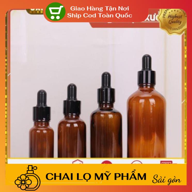 Lọ Chiết Serum ❤ SIÊU RẺ ❤ [15ml,20ml] Chai lọ đựng tinh dầu bóp giọt Khoen Đen , chai lọ chiết mỹ phẩm .