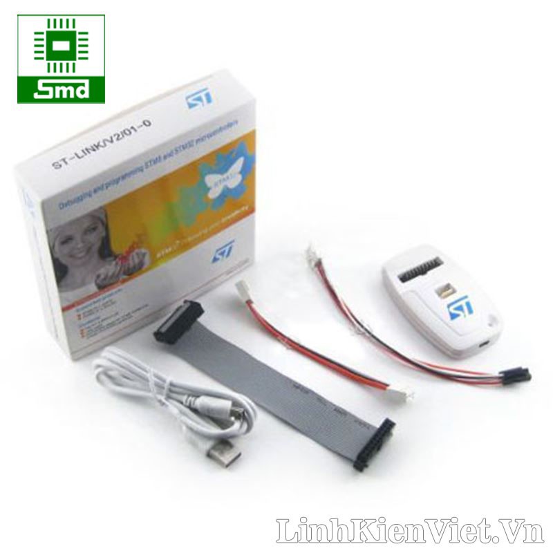 Mạch nạp vi điều khiển STM8 STM32 ST-LINK V2 Full. mạch nạp stm8S003F3P6 STM32F103C8T6