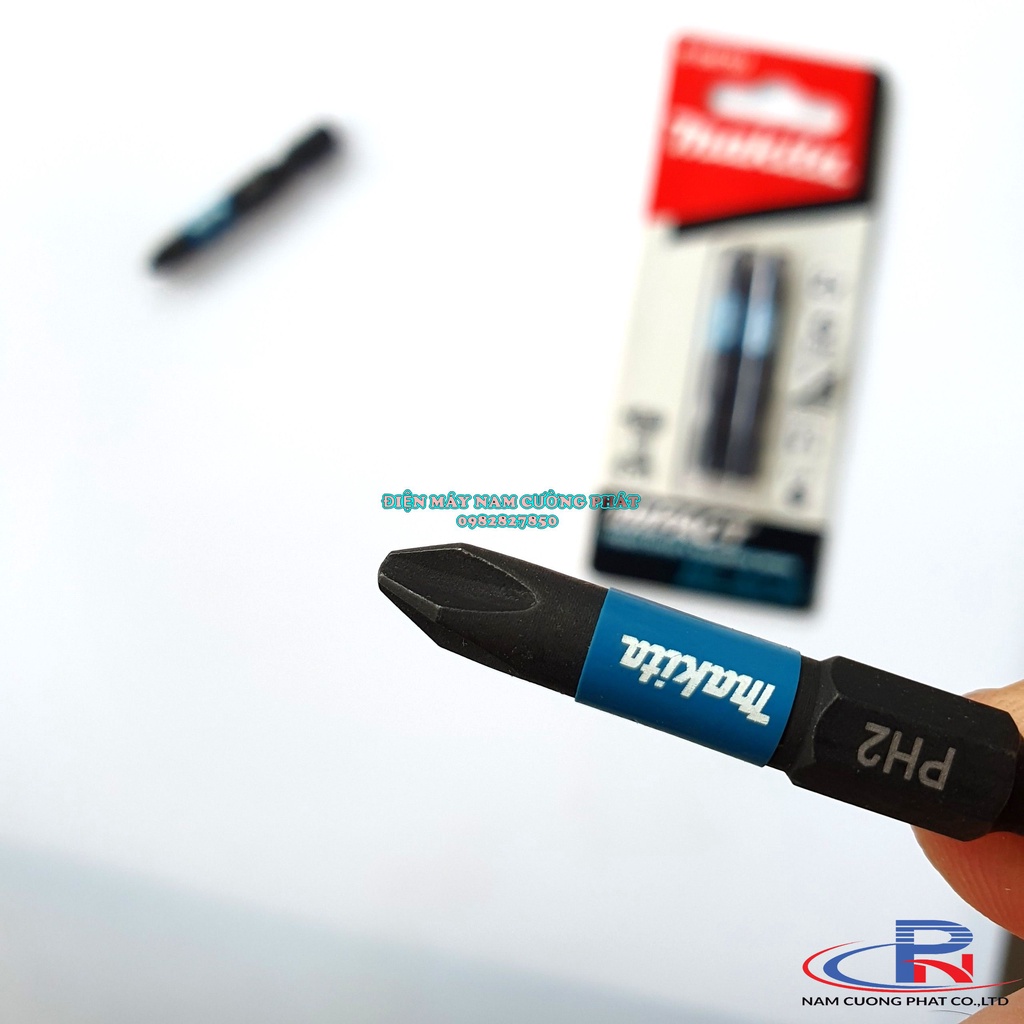 Mũi vặn vít PH2x50mm Impact Black Makita E-08763 - Bộ 2 cái