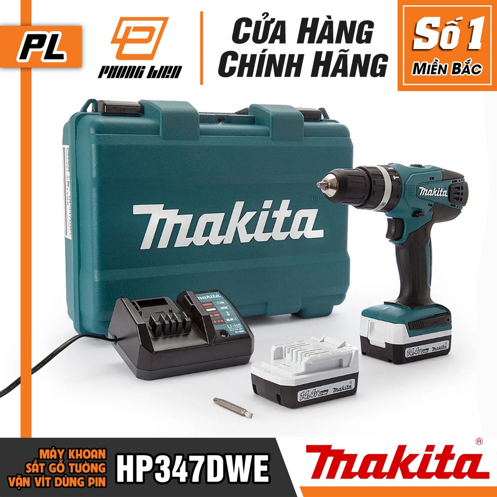 Máy Khoan Bắt Vít Makita HP347DWE (14.4V-1.5AH) - Hàng Chính Hãng