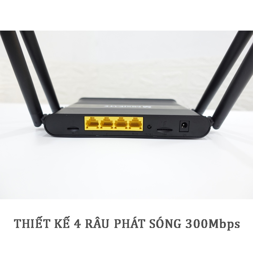 Bộ Phát Wifi 4G Tốc Độ Cao MIXIE-LTE WE5927 4 râu | Hỗ Trợ Phát Wifi Từ SIM 4G sóng mạnh 300mdps| Bảo hành 12 tháng