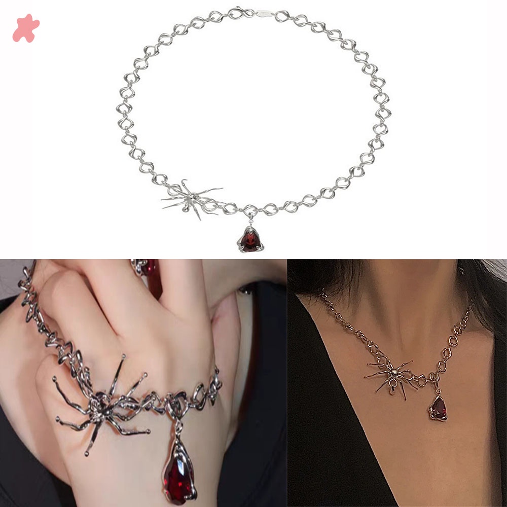 Vòng cổ mặt hình nhện cá tính