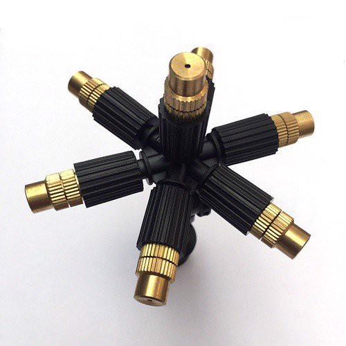 ĐẦU PHUN SƯƠNG 7 HƯỚNG ĐỒNG PHUN SƯƠNG LÀM MÁT, TƯỚI LAN CÂY CẢNH, VÒI PHUN CÓ THỂ ĐIỀU CHỈNH