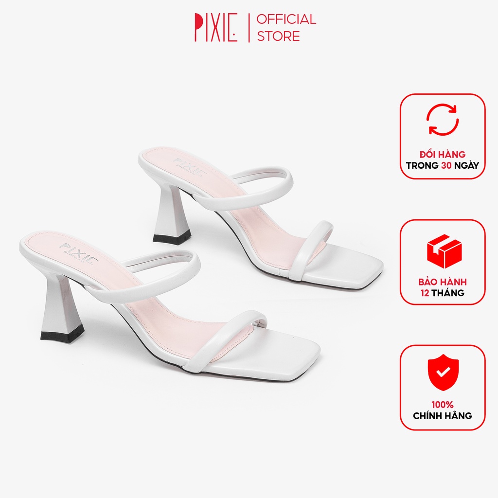 Guốc Cao Gót 7cm Hai Quai X974 Pixie