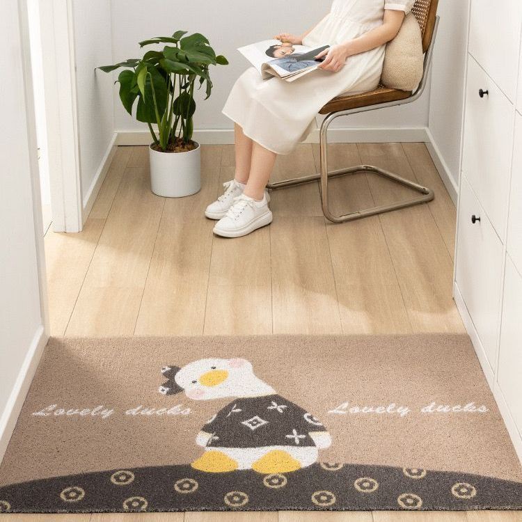 Thảm Lót Sàn Bằng PVC Chống Bụi Bẩn In Hoạt Hình Dễ Thương