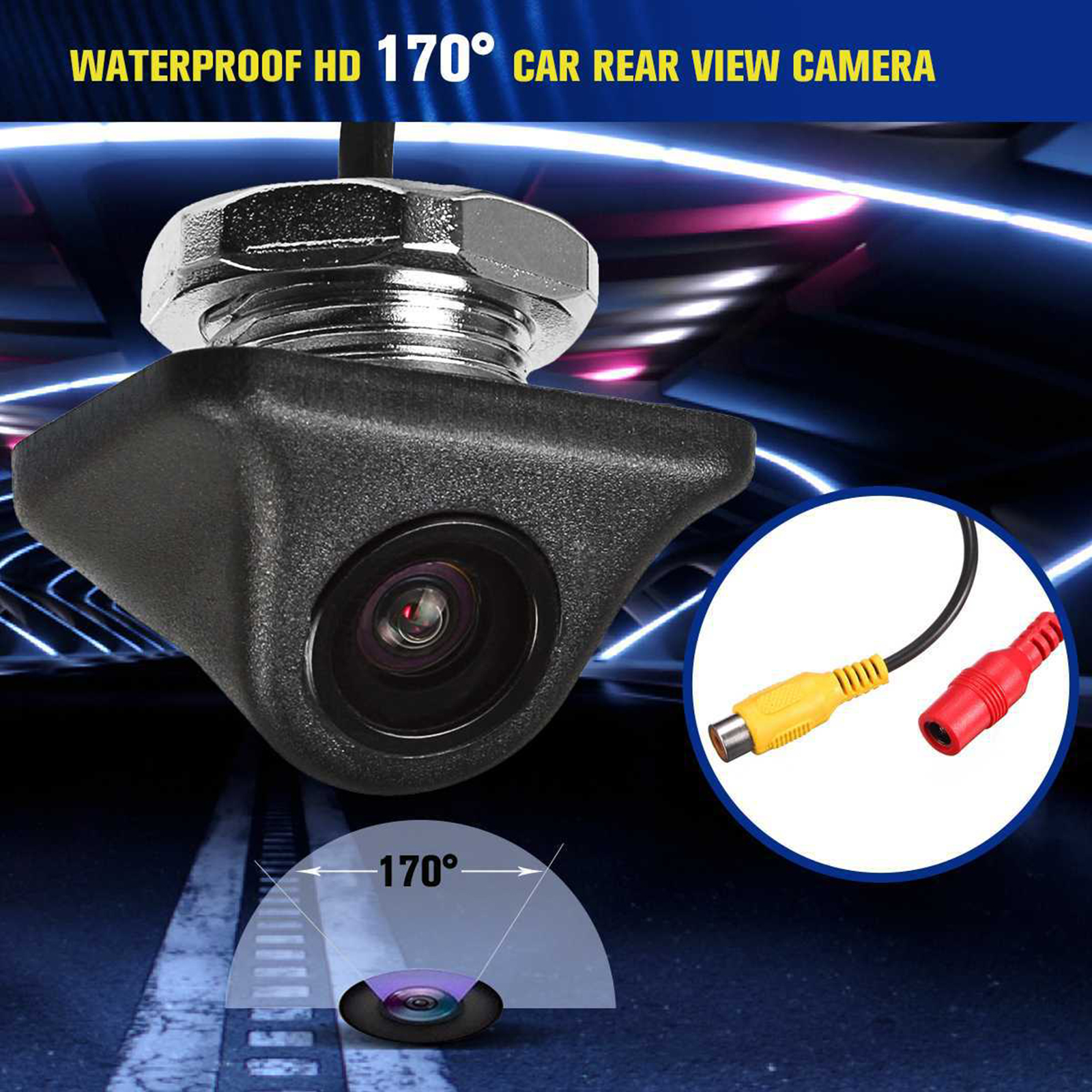 SafeTrip 170 Degrees View Angle Car Rear View Reverse Camera Waterproof Cam Kit