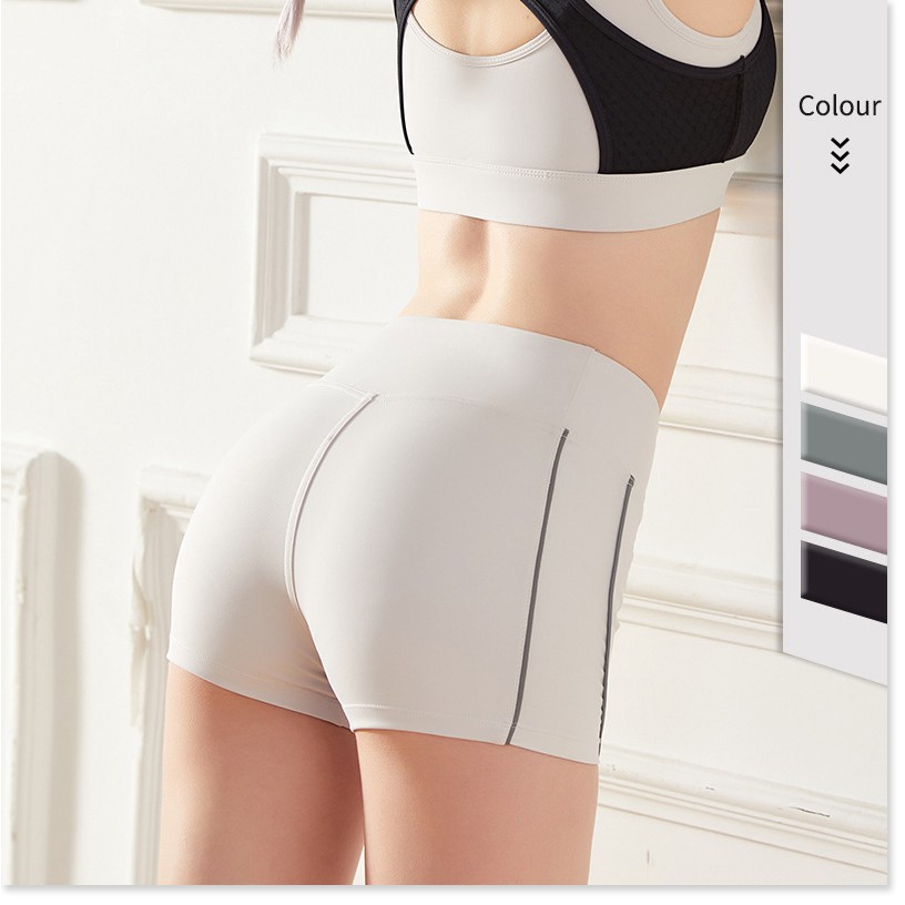 ĐỒ TẬP GYM, YOGA - Quần đùi tập thể dục cạp cao bó sát, Quần short body thể thao nữ