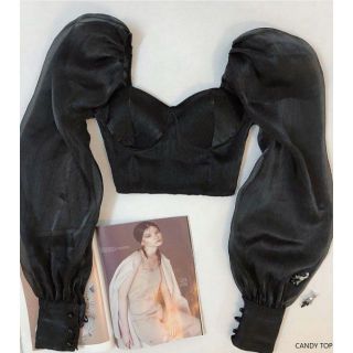 Candy top - Áo croptop lụa nhũ thiết kế cao cấp