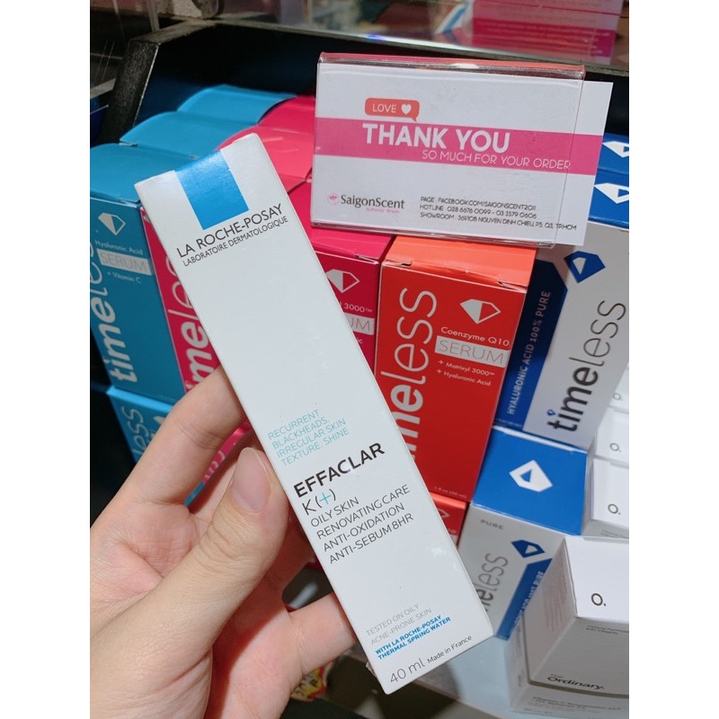 Kem giảm mụn đầu đen La Roche Posay Effaclar K+ ( 40mL )