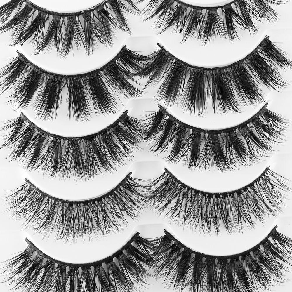 HS 5 Cặp Lông Mi Giả SKONHED Có Thể Tái Sử Dụng Độ Dày Cao 3D