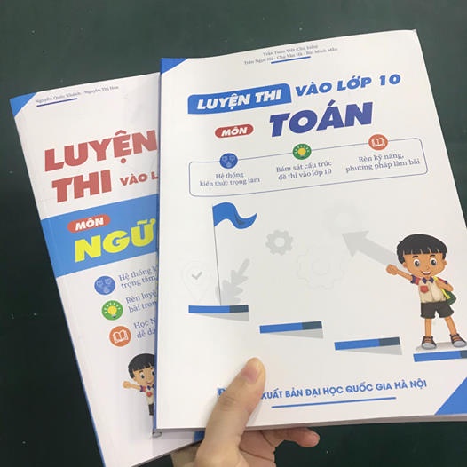 [LIFEMALL9915 - 12% đơn 99K] Sách - Combo Luyện thi vào lớp 10 môn Toán - Ngữ văn