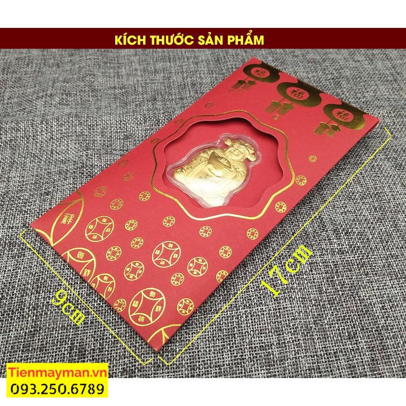[Giá Sỉ] Bao Lì Xì Thần Tài , Bao lì xì Mạ Vàng 24K - Bao Lì Xì May Mắn Rước Tài Lộc -Shopgttk-