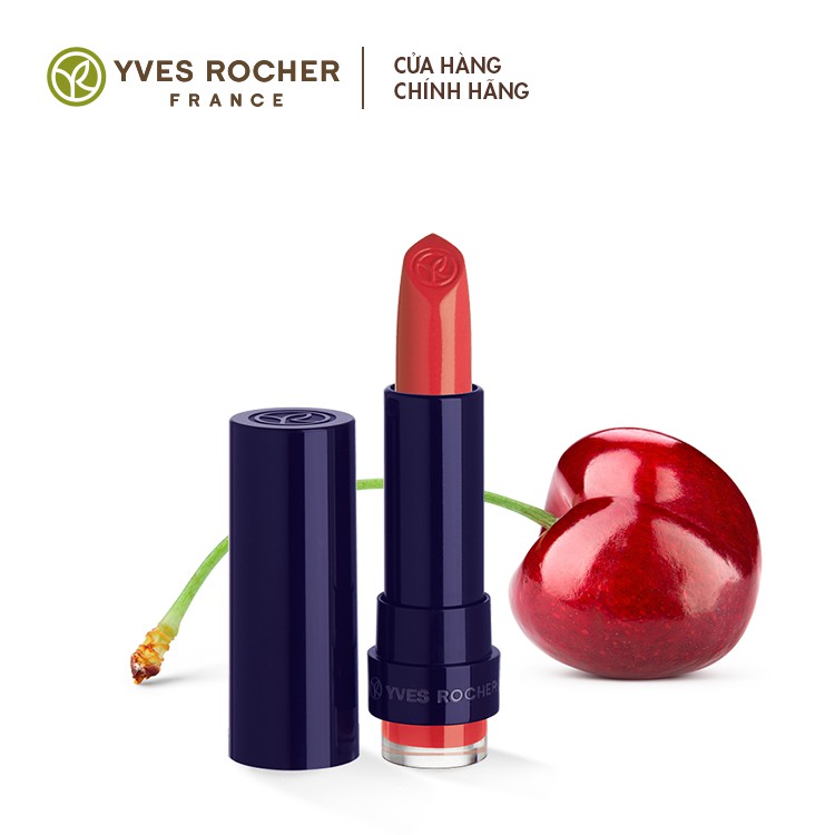 Son Môi Yves Rocher Rouge Vertige Brilliant Satin Lipstick 52 Pink Coral 3.7g