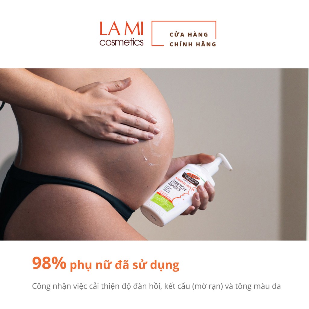 [Mã FMCGMALL -8% đơn 250K] Lotion ngăn ngừa và làm giảm rạn da khi mang thai Palmer's 250ml