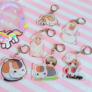 Anime Acrylic Móc Chìa Khóa Tài Khoản Bạn Bè Natsume Móc Chìa Khóa Natsume Đắt Chi Mèo Giáo Viên Trong Suốt Mặt Dây Chuyền Chìa Khóa