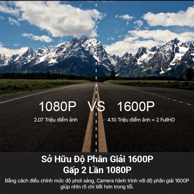 Camera hành trình ô tô  DDPAI Dash Cam Mini3 2K 1600P điều khiển từ xa thiết kế xoay 360° bản quốc tế