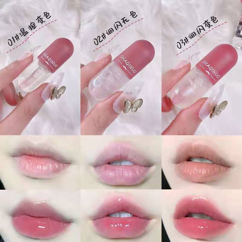 (Hàng Mới Về) Son Bóng Trong Suốt Dưỡng Ẩm Thay Đổi Màu Sắc Độc Đáo Thương Hiệu Sanuo | BigBuy360 - bigbuy360.vn