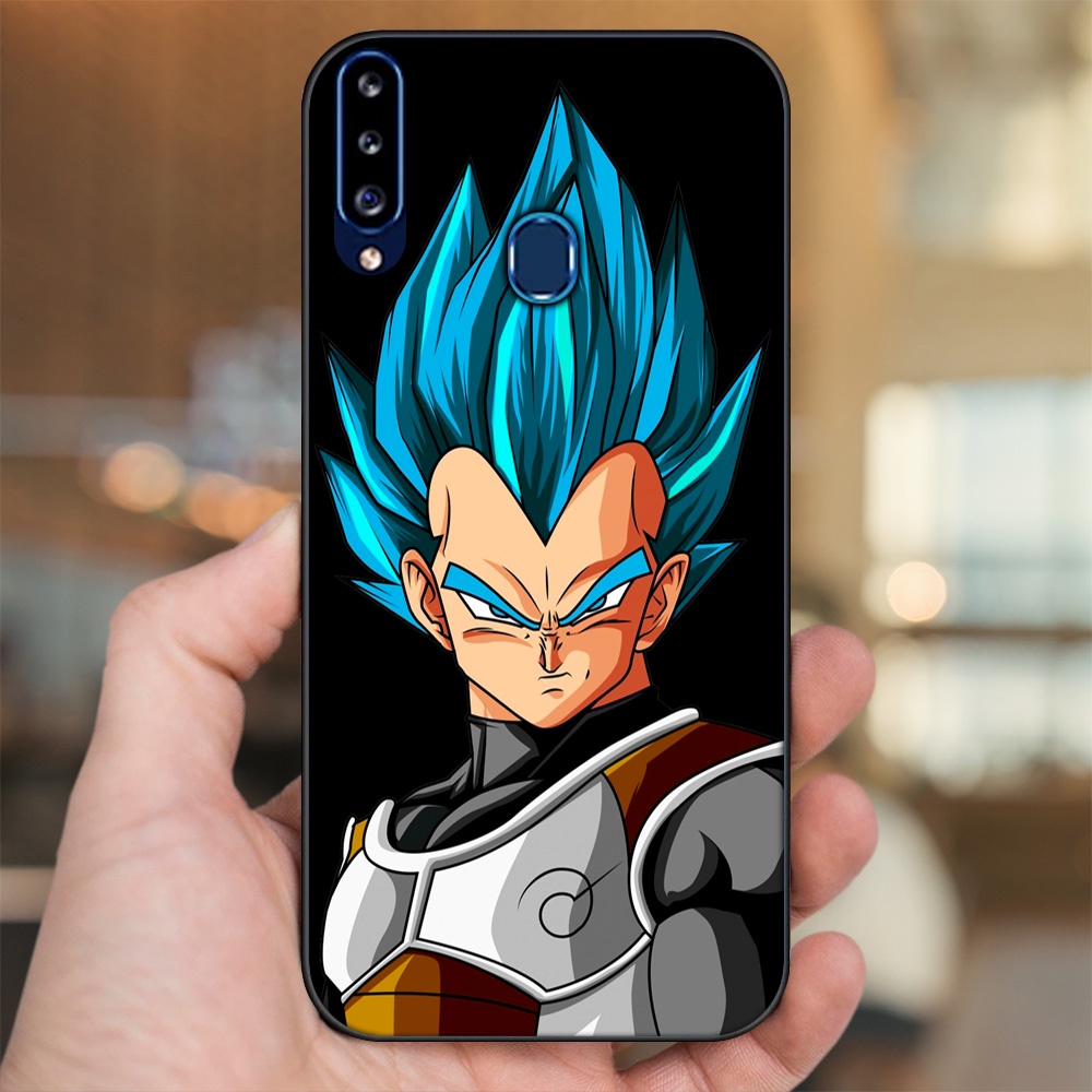 Ốp lưng Samsung A20S viền đen in hình Vegeta Dragon Ball